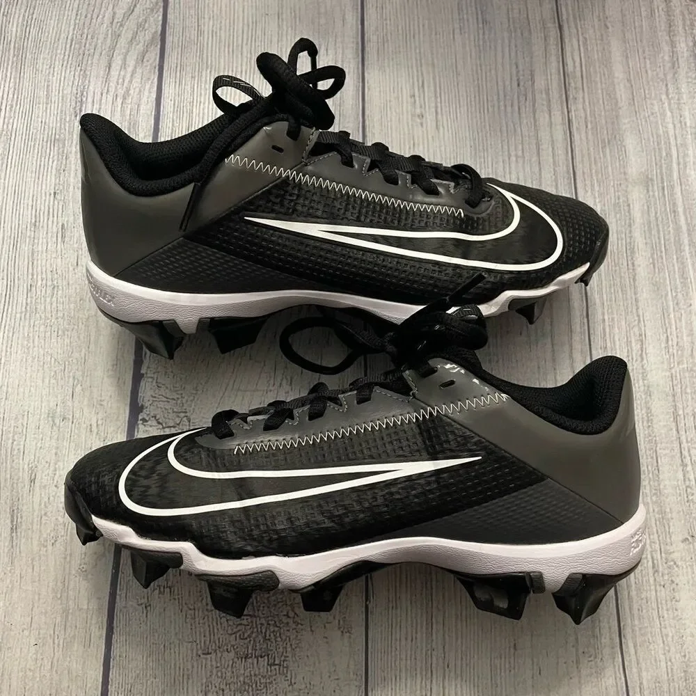 Black Nike Boy Baseball Cleats Shoes, Size Youth 1